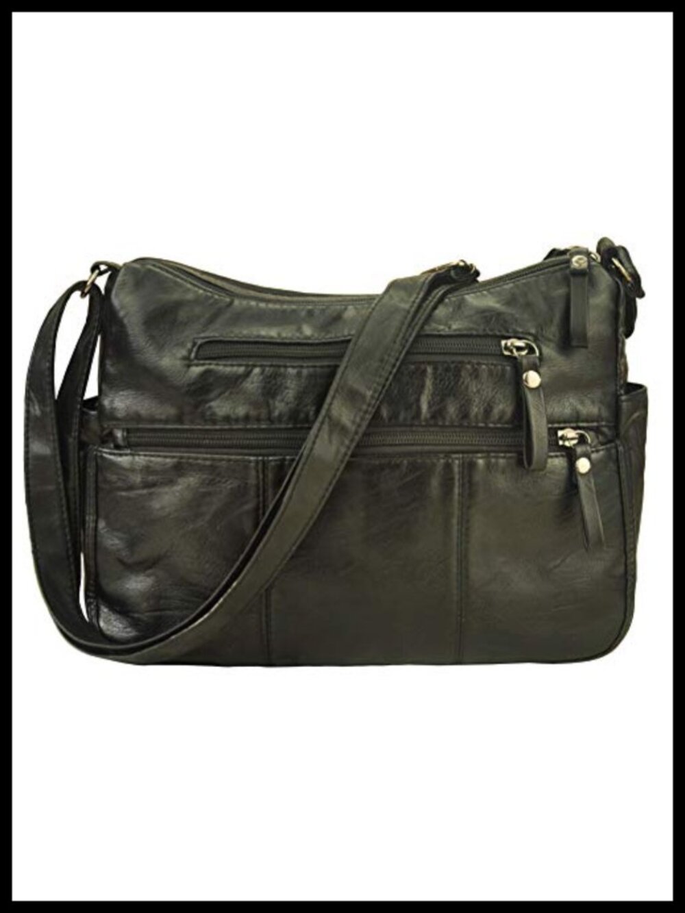 Soft PU Leather Shoulder Bag Crossbody Purse Lightweight